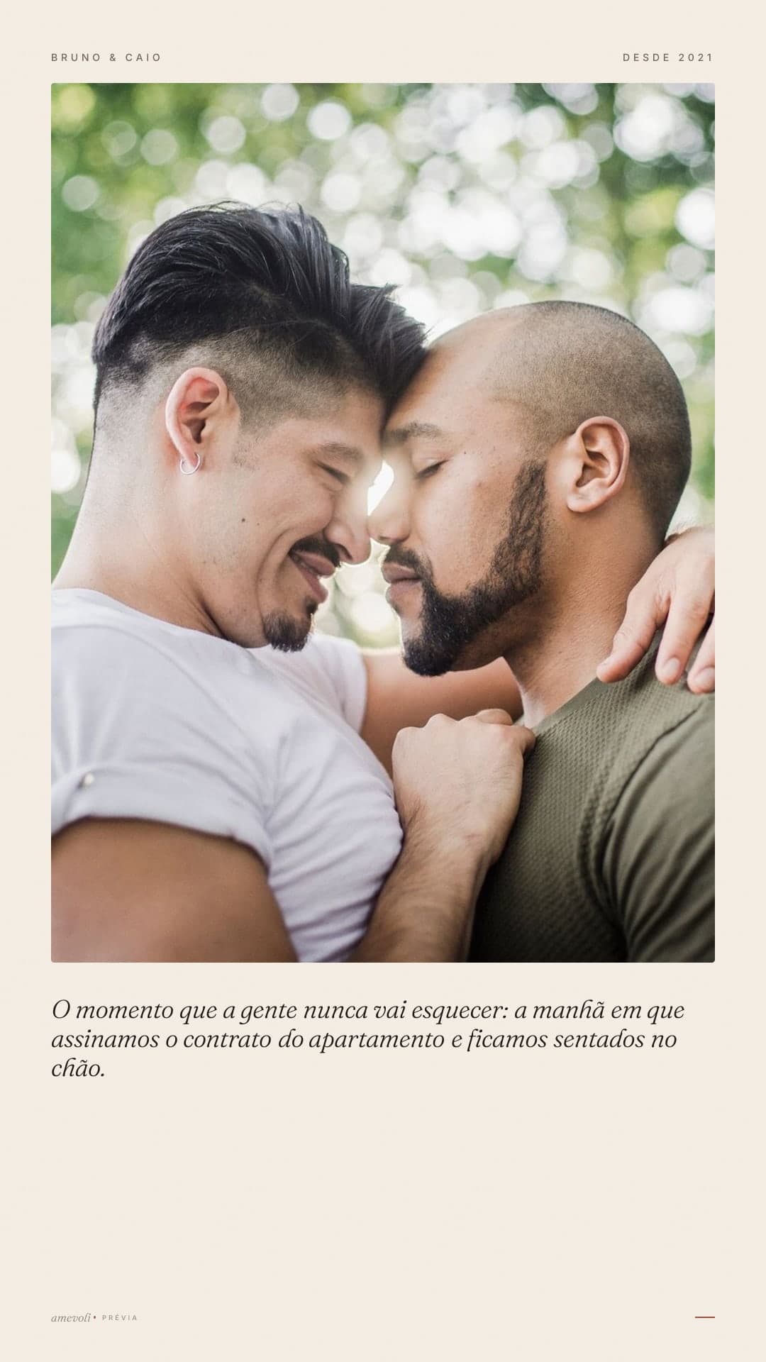 Exemplo feito com fotos licenciadas, não com fotos de clientes. · Cards para Stories